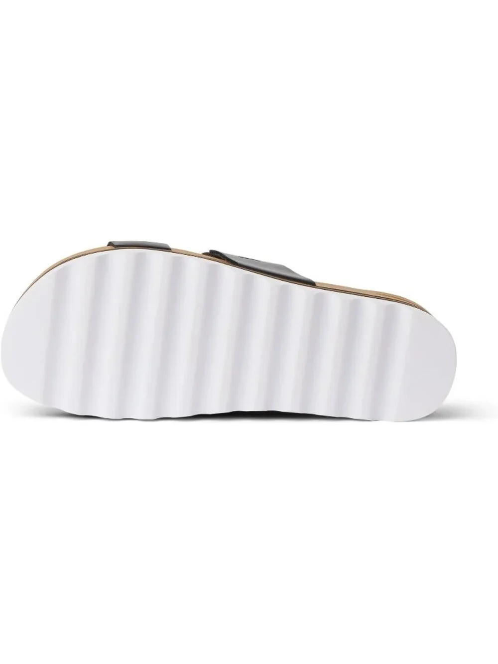 Women's Black Arch Support Ultra Soft Cushion Footbed Platform Sandal Shoes